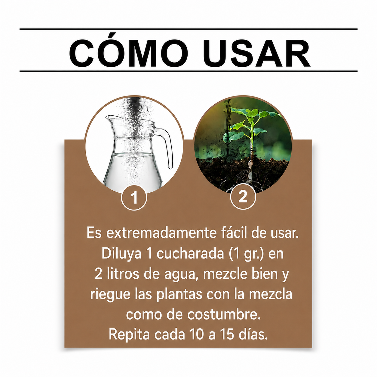 Activador y mejorador de suelo para plantas más sanas y hermosas